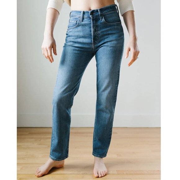 New EDWIN  Hana High Rise Straight in Wallflower Jeans P2968 - Picture 1 of 11